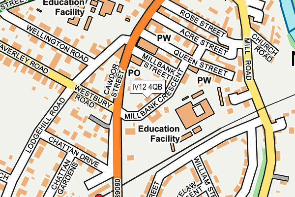 IV12 4QB map - OS OpenMap – Local (Ordnance Survey) IV12 4QB map - OS OpenMap – Local (Ordnance Survey)