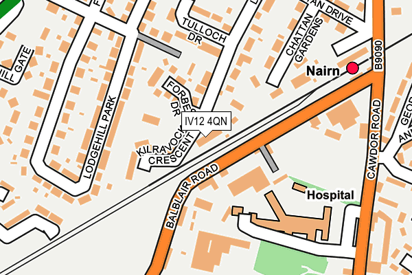 IV12 4QN map - OS OpenMap – Local (Ordnance Survey) IV12 4QN map - OS OpenMap – Local (Ordnance Survey)