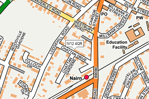 IV12 4QR map - OS OpenMap – Local (Ordnance Survey) IV12 4QR map - OS OpenMap – Local (Ordnance Survey)