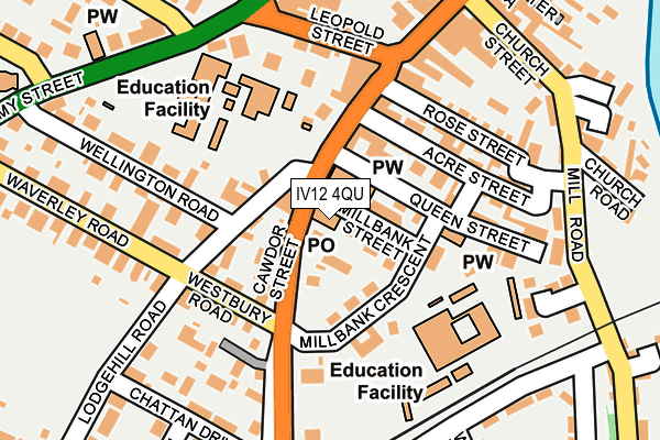 IV12 4QU map - OS OpenMap – Local (Ordnance Survey) IV12 4QU map - OS OpenMap – Local (Ordnance Survey)
