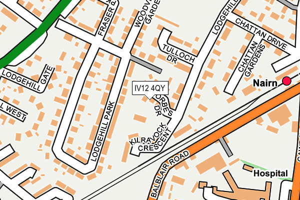 IV12 4QY map - OS OpenMap – Local (Ordnance Survey) IV12 4QY map - OS OpenMap – Local (Ordnance Survey)