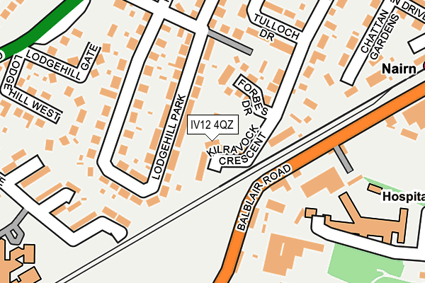 IV12 4QZ map - OS OpenMap – Local (Ordnance Survey) IV12 4QZ map - OS OpenMap – Local (Ordnance Survey)