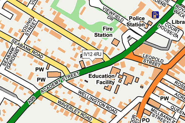 IV12 4RJ map - OS OpenMap – Local (Ordnance Survey) IV12 4RJ map - OS OpenMap – Local (Ordnance Survey)