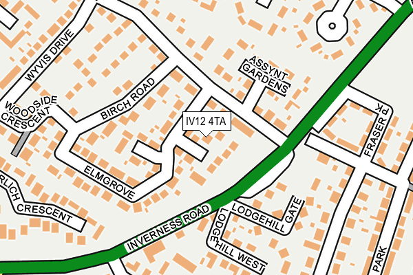 IV12 4TA map - OS OpenMap – Local (Ordnance Survey) IV12 4TA map - OS OpenMap – Local (Ordnance Survey)