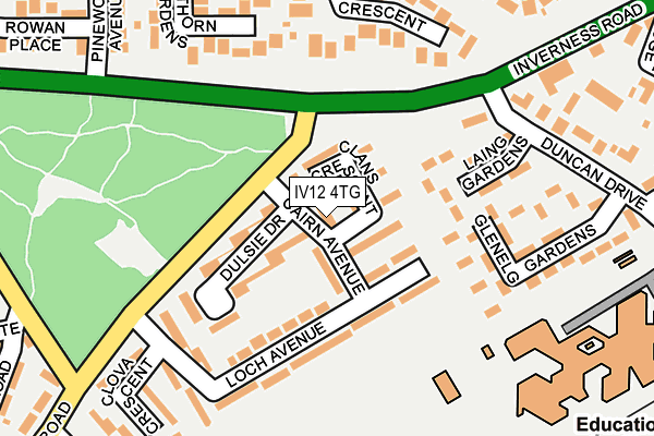 IV12 4TG map - OS OpenMap – Local (Ordnance Survey) IV12 4TG map - OS OpenMap – Local (Ordnance Survey)