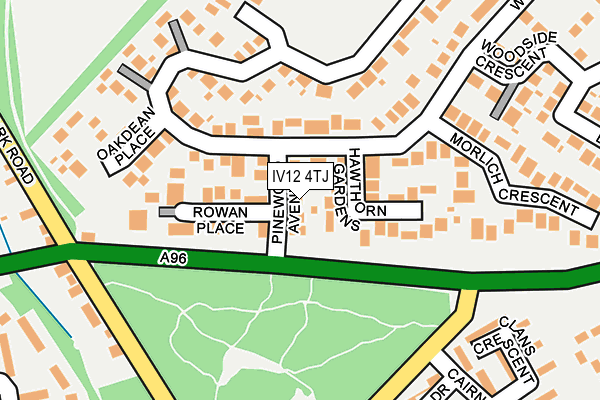 IV12 4TJ map - OS OpenMap – Local (Ordnance Survey) IV12 4TJ map - OS OpenMap – Local (Ordnance Survey)