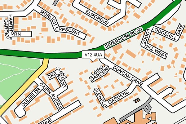 IV12 4UA map - OS OpenMap – Local (Ordnance Survey) IV12 4UA map - OS OpenMap – Local (Ordnance Survey)