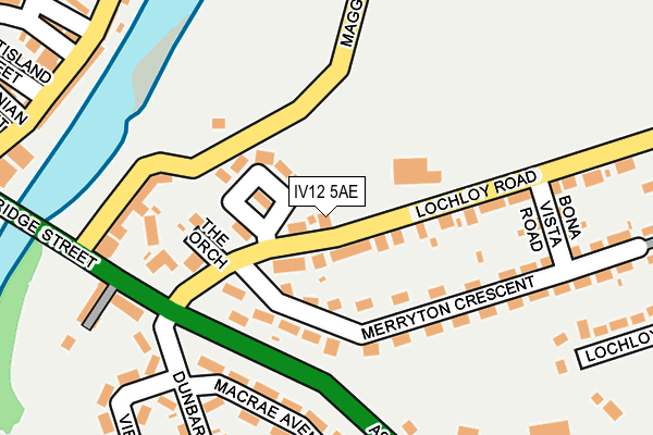 IV12 5AE map - OS OpenMap – Local (Ordnance Survey) IV12 5AE map - OS OpenMap – Local (Ordnance Survey)