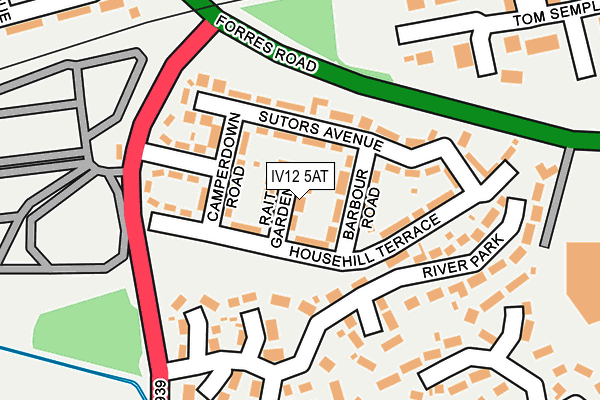 IV12 5AT map - OS OpenMap – Local (Ordnance Survey) IV12 5AT map - OS OpenMap – Local (Ordnance Survey)