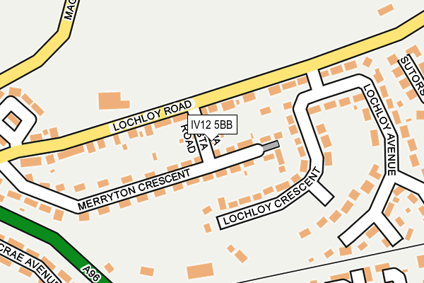IV12 5BB map - OS OpenMap – Local (Ordnance Survey) IV12 5BB map - OS OpenMap – Local (Ordnance Survey)
