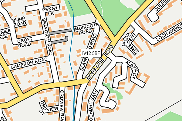 IV12 5BF map - OS OpenMap – Local (Ordnance Survey) IV12 5BF map - OS OpenMap – Local (Ordnance Survey)