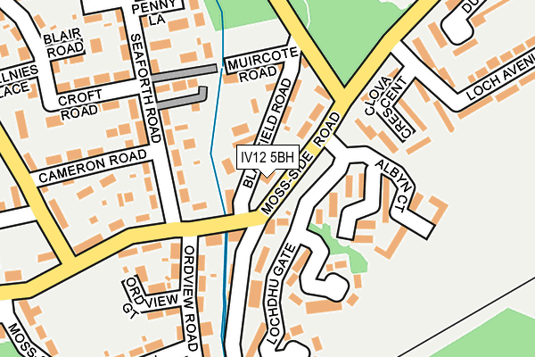 IV12 5BH map - OS OpenMap – Local (Ordnance Survey) IV12 5BH map - OS OpenMap – Local (Ordnance Survey)