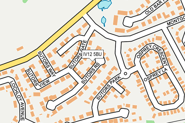IV12 5BU map - OS OpenMap – Local (Ordnance Survey) IV12 5BU map - OS OpenMap – Local (Ordnance Survey)