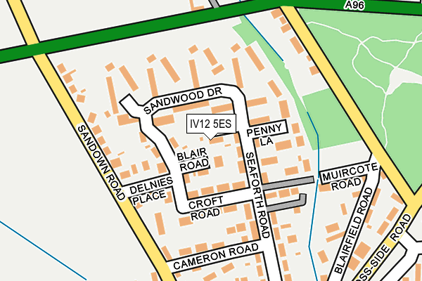 IV12 5ES map - OS OpenMap – Local (Ordnance Survey) IV12 5ES map - OS OpenMap – Local (Ordnance Survey)