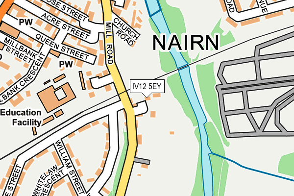 IV12 5EY map - OS OpenMap – Local (Ordnance Survey) IV12 5EY map - OS OpenMap – Local (Ordnance Survey)