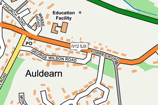 IV12 5JX map - OS OpenMap – Local (Ordnance Survey)
