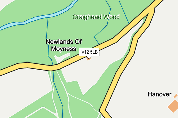 IV12 5LB map - OS OpenMap – Local (Ordnance Survey) IV12 5LB map - OS OpenMap – Local (Ordnance Survey)