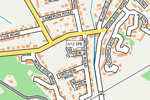 IV12 5PB map - OS OpenMap – Local (Ordnance Survey) IV12 5PB map - OS OpenMap – Local (Ordnance Survey)