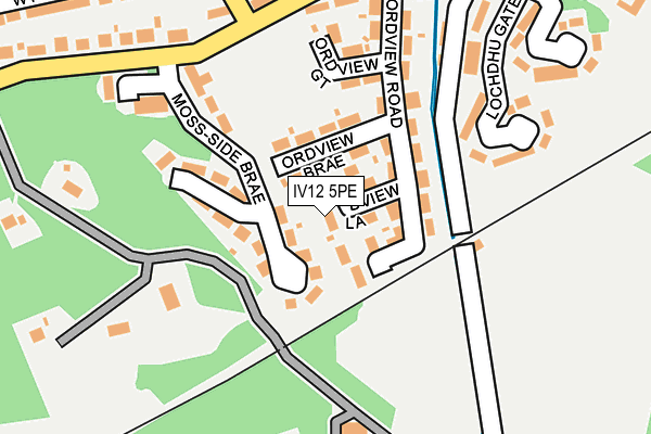 IV12 5PE map - OS OpenMap – Local (Ordnance Survey) IV12 5PE map - OS OpenMap – Local (Ordnance Survey)