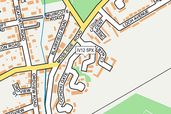 IV12 5PX map - OS OpenMap – Local (Ordnance Survey) IV12 5PX map - OS OpenMap – Local (Ordnance Survey)