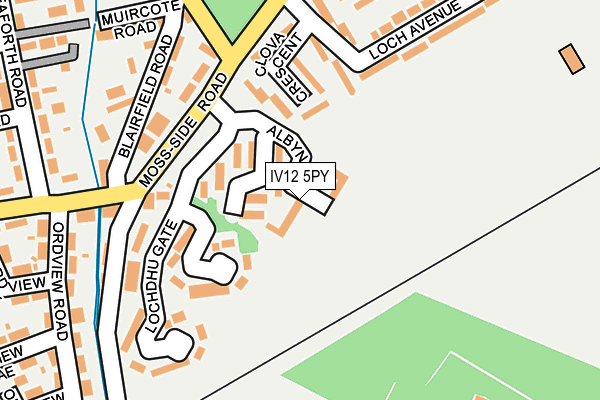 IV12 5PY map - OS OpenMap – Local (Ordnance Survey) IV12 5PY map - OS OpenMap – Local (Ordnance Survey)