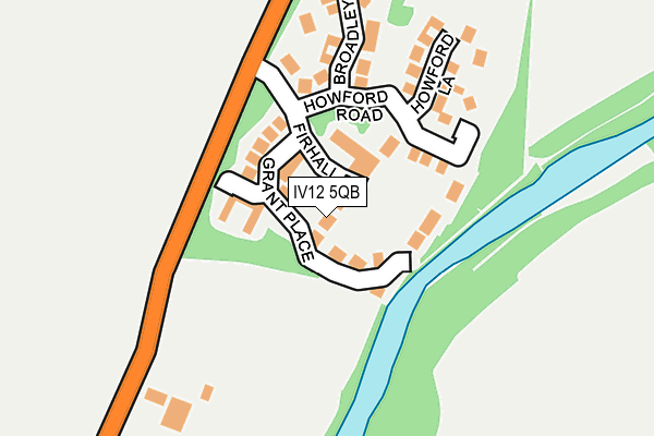 IV12 5QB map - OS OpenMap – Local (Ordnance Survey) IV12 5QB map - OS OpenMap – Local (Ordnance Survey)