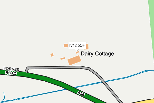 IV12 5QF map - OS OpenMap – Local (Ordnance Survey) IV12 5QF map - OS OpenMap – Local (Ordnance Survey)