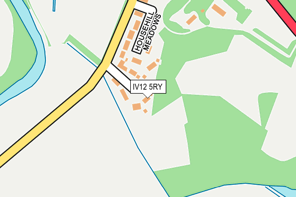 IV12 5RY map - OS OpenMap – Local (Ordnance Survey) IV12 5RY map - OS OpenMap – Local (Ordnance Survey)