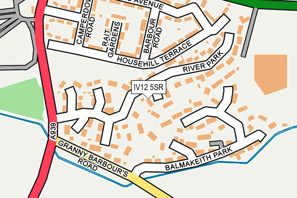 IV12 5SR map - OS OpenMap – Local (Ordnance Survey) IV12 5SR map - OS OpenMap – Local (Ordnance Survey)