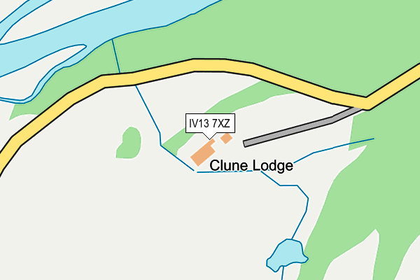 IV13 7XZ map - OS OpenMap – Local (Ordnance Survey)