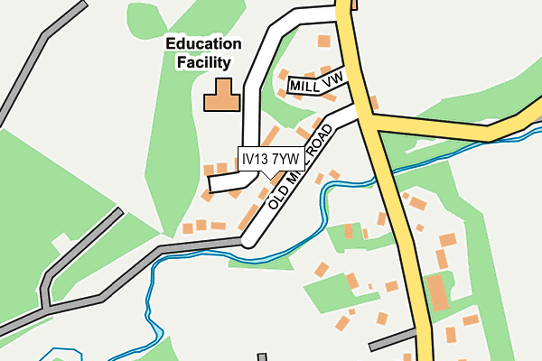 IV13 7YW map - OS OpenMap – Local (Ordnance Survey) IV13 7YW map - OS OpenMap – Local (Ordnance Survey)