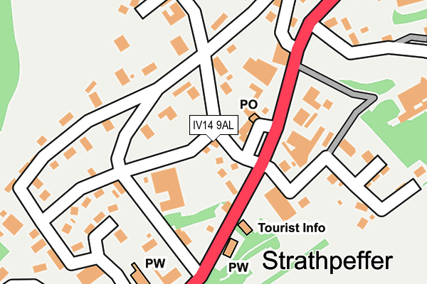 IV14 9AL map - OS OpenMap – Local (Ordnance Survey) IV14 9AL map - OS OpenMap – Local (Ordnance Survey)