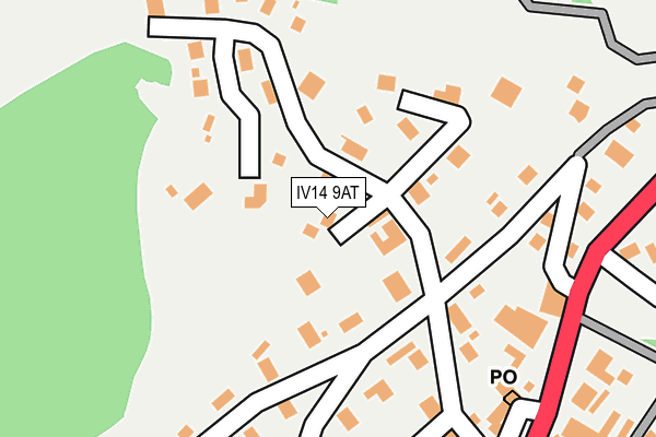 IV14 9AT map - OS OpenMap – Local (Ordnance Survey) IV14 9AT map - OS OpenMap – Local (Ordnance Survey)