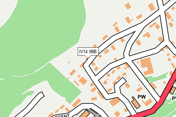 IV14 9BB map - OS OpenMap – Local (Ordnance Survey) IV14 9BB map - OS OpenMap – Local (Ordnance Survey)