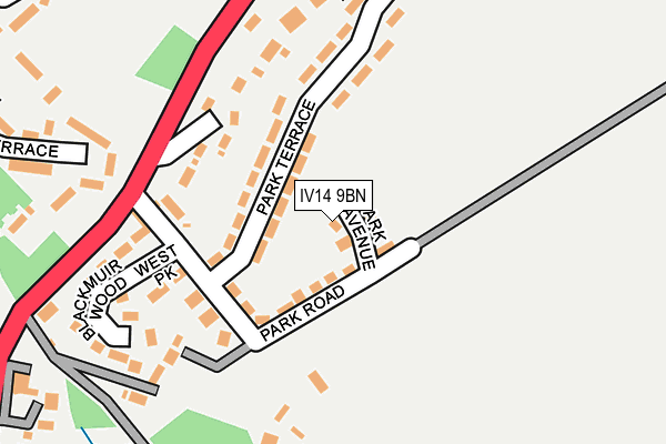 IV14 9BN map - OS OpenMap – Local (Ordnance Survey) IV14 9BN map - OS OpenMap – Local (Ordnance Survey)
