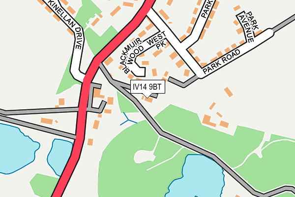 IV14 9BT map - OS OpenMap – Local (Ordnance Survey) IV14 9BT map - OS OpenMap – Local (Ordnance Survey)