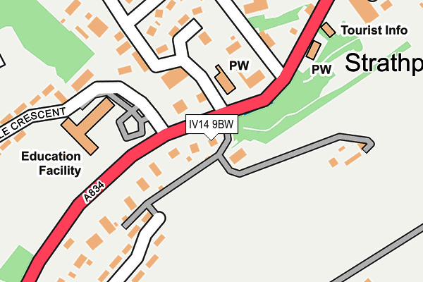 IV14 9BW map - OS OpenMap – Local (Ordnance Survey) IV14 9BW map - OS OpenMap – Local (Ordnance Survey)