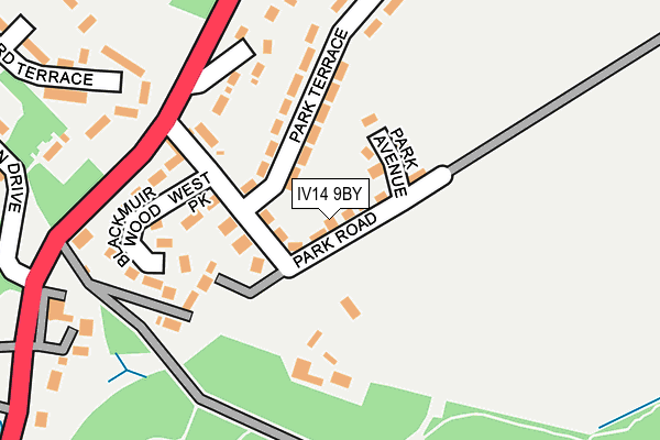 IV14 9BY map - OS OpenMap – Local (Ordnance Survey) IV14 9BY map - OS OpenMap – Local (Ordnance Survey)