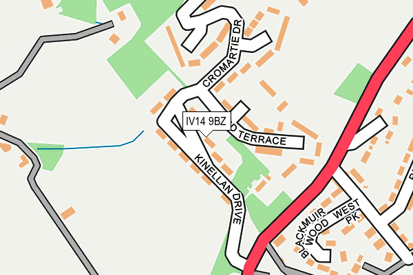 IV14 9BZ map - OS OpenMap – Local (Ordnance Survey) IV14 9BZ map - OS OpenMap – Local (Ordnance Survey)