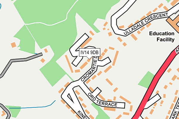IV14 9DB map - OS OpenMap – Local (Ordnance Survey) IV14 9DB map - OS OpenMap – Local (Ordnance Survey)