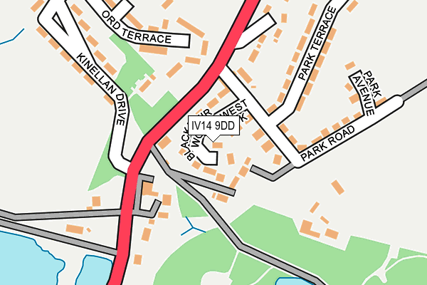 IV14 9DD map - OS OpenMap – Local (Ordnance Survey) IV14 9DD map - OS OpenMap – Local (Ordnance Survey)