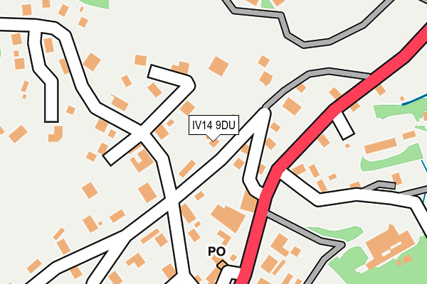 IV14 9DU map - OS OpenMap – Local (Ordnance Survey) IV14 9DU map - OS OpenMap – Local (Ordnance Survey)