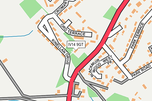 IV14 9GT map - OS OpenMap – Local (Ordnance Survey) IV14 9GT map - OS OpenMap – Local (Ordnance Survey)