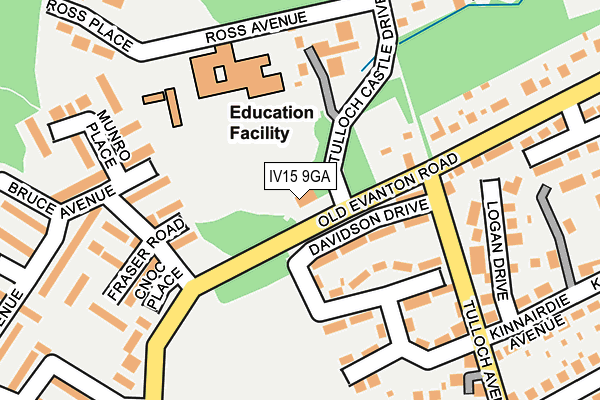 IV15 9GA map - OS OpenMap – Local (Ordnance Survey) IV15 9GA map - OS OpenMap – Local (Ordnance Survey)