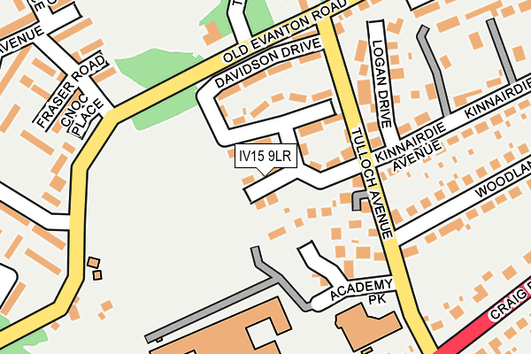 IV15 9LR map - OS OpenMap – Local (Ordnance Survey) IV15 9LR map - OS OpenMap – Local (Ordnance Survey)