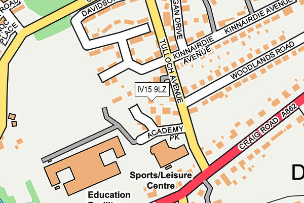 IV15 9LZ map - OS OpenMap – Local (Ordnance Survey) IV15 9LZ map - OS OpenMap – Local (Ordnance Survey)