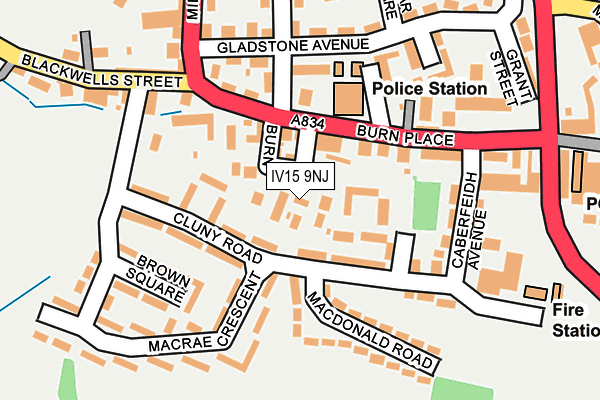 IV15 9NJ map - OS OpenMap – Local (Ordnance Survey) IV15 9NJ map - OS OpenMap – Local (Ordnance Survey)
