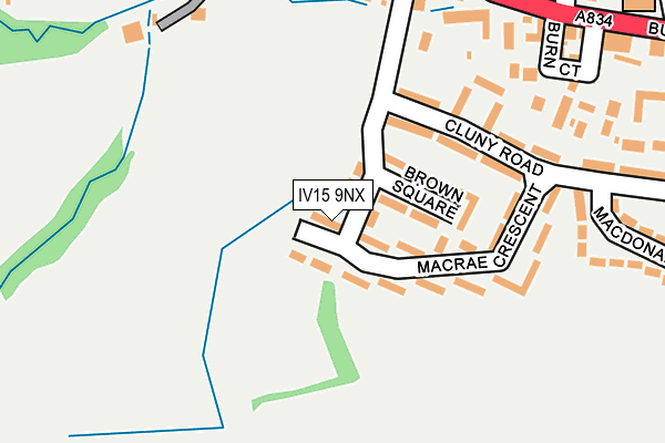 IV15 9NX map - OS OpenMap – Local (Ordnance Survey) IV15 9NX map - OS OpenMap – Local (Ordnance Survey)