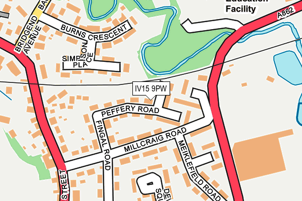 IV15 9PW map - OS OpenMap – Local (Ordnance Survey) IV15 9PW map - OS OpenMap – Local (Ordnance Survey)