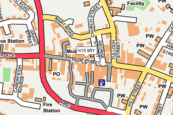 IV15 9RY map - OS OpenMap – Local (Ordnance Survey) IV15 9RY map - OS OpenMap – Local (Ordnance Survey)